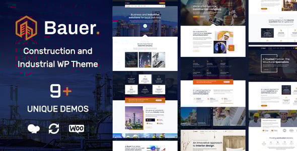 Bauer | Construction and Industrial WordPress Theme Logo